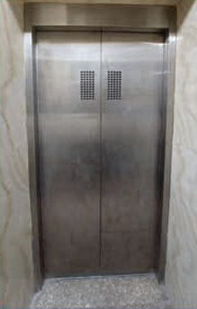 SS Hair Line Finish Auto Door